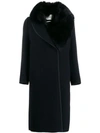 FENDI FOX-FUR COLLAR COAT