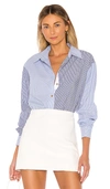 L'academie The Blaise Top In Blue & White