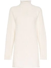 CHLOÉ CABLE-KNIT LONG-LINE SWEATER
