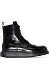 ALEXANDER MCQUEEN ALEXANDER MCQUEEN PLATFORM ANKLE BOOTS - 黑色