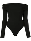 ALEXANDRE VAUTHIER FITTED OFF-THE-SHOULDER BODYSUIT