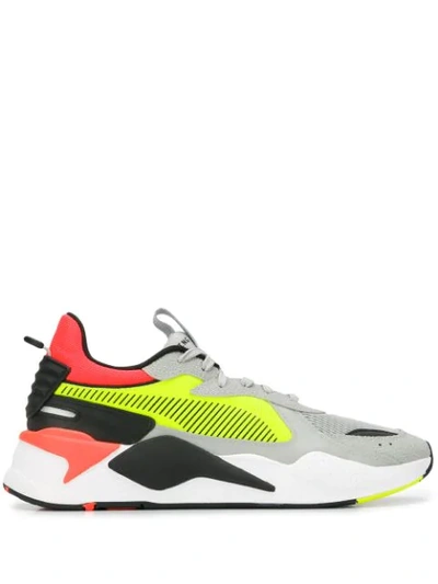 Puma Rs-x Hard Drive "grey/yellow/orange" Sneakers In Multi