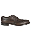Tod's Classic Brogue Shoes In Cacao