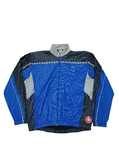 Pre-owned 1990x Clothing X Bicycle Shimano Windbreaker 90's Made In Italy Bicycle In Blue