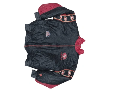 Pre-owned 1990x Clothing X Nfl Vintage Reverseable Exclusive San Francisco 49ers Bomber In Red/black