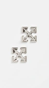 OFF-WHITE SMALL ARROW EARRINGS