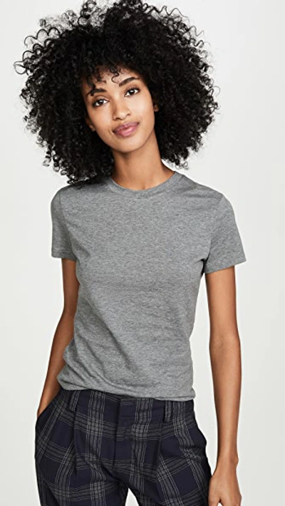 Theory Tiny Tee In Melange Grey