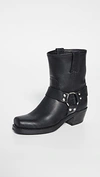 Frye Harness Leather Mid-calf Boots In Black