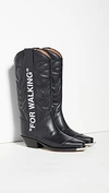 OFF-WHITE "For Walking" Cowboy Boots