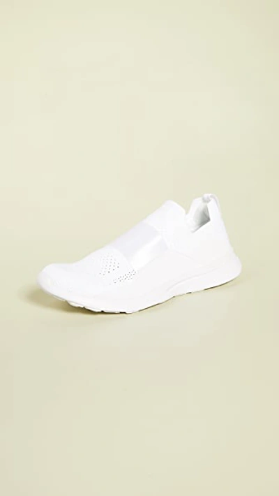 Apl Athletic Propulsion Labs Tech Loom Bliss Sneakers In White/white