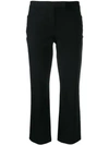 THEORY DOUBLE-STRETCH CROPPED TROUSERS