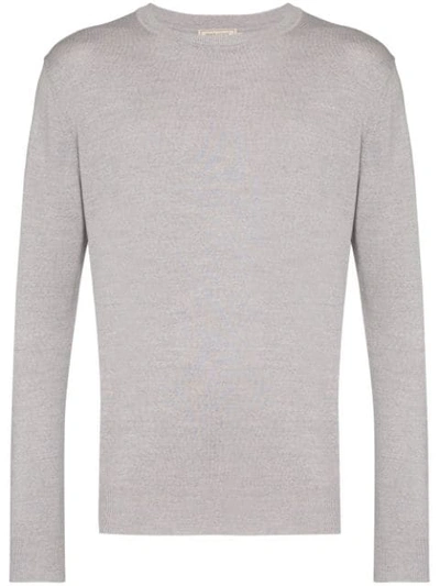 Maison Kitsuné Pullover Mit Rundhalsausschnitt In Grey