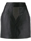 SAINT LAURENT STUDDED LEATHER SKIRT