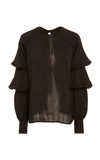 ANDRES OTALORA DEVINE SILK BLOUSE,RT20029A