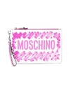 MOSCHINO LEATHER POUCH,11011294