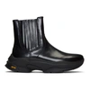 WOOYOUNGMI WOOYOUNGMI BLACK RUBBER SOLE CHELSEA BOOTS