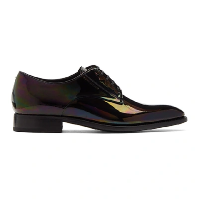 Givenchy Men's Classic Patent Leather Derby Shoes In Black