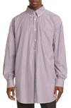 MAISON MARGIELA CLASSIC STRIPE BUTTON-DOWN SHIRT,S50DL0387S49981