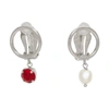 JUSTINE CLENQUET JUSTINE CLENQUET SILVER DANNY CLIP-ON EARRINGS