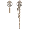 JUSTINE CLENQUET JUSTINE CLENQUET SILVER CHEN CLIP-ON EARRINGS