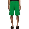 GIVENCHY GIVENCHY GREEN LOGO SHORTS