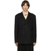 YOHJI YAMAMOTO YOHJI YAMAMOTO BLACK DOUBLED SHORT JACKET