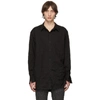 YOHJI YAMAMOTO YOHJI YAMAMOTO BLACK WRINKLED SHIRT