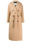 MSGM DOUBLE-BREASTED VIRGIN WOOL TRENCH COAT