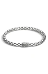 John Hardy Dot Sterling Silver Small Chain Bracelet In Silver