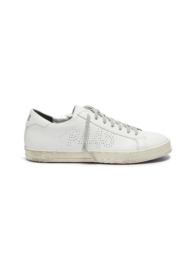 P448 'f9 John' Leather Sneakers In White / Leather