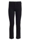 MOTHER The Dazzler Mid-Rise Crop Straight-Leg Jeans