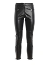 ERMANNO SCERVINO FAUX LEATHER LEGGINGS WITH ZIPPERS