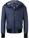 Canada Goose Dore Hooded Shell Down Jacket In Blue