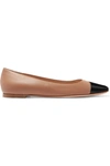 GIANVITO ROSSI LEATHER BALLET FLATS