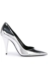 SAINT LAURENT KIKI METALLIC PUMPS