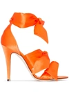 GIA COUTURE KATIA 120MM BOW SANDALS