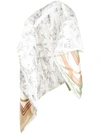 BURBERRY BURBERRY QUILTED OVERSIZED SCARF - 白色
