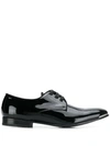 ALEXANDER MCQUEEN PATENT RIBBON DERBY SHOES