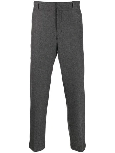 Prada Straight Cropped Trousers - 灰色 In Grey