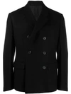 PRADA PRADA DOUBLE BREASTED BLAZER JACKET - 黑色