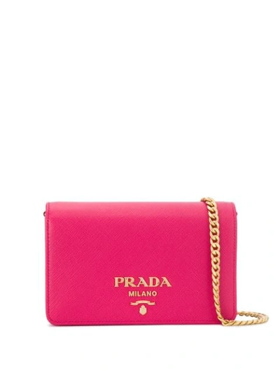 Prada Mini Shoulder Bag - 粉色 In Pink