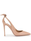 AQUAZZURA BOW TIE 105 PUMPS