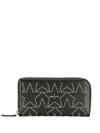 JIMMY CHOO CARNABY ZIP-AROUND STAR WALLET