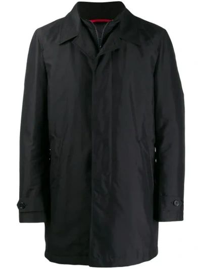 Fay Mid-length Parka In Black