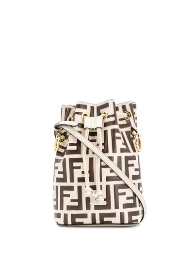 Fendi Mon Tresor Mini Bucket Bag - Braun In Brown