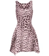 dressing gownRTO CAVALLI LEOPARD-PRINT DENIM MINIDRESS,P00383874