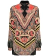 ETRO PRINTED SILK BLOUSE,P00396217