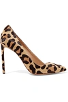 FRANCESCO RUSSO LEOPARD-PRINT CALF HAIR PUMPS