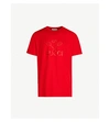 GUCCI Logo-embroidered oversized cotton-jersey T-shirt
