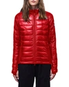 Canada Goose Hybridge Lite Hooded Packable Down Jacket In Red